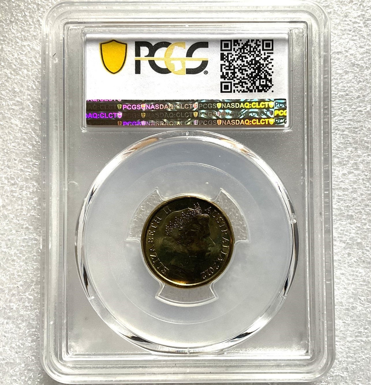 Australia 2012 $2 Remembrance Day Coloured Red Poppy PCGS MS66