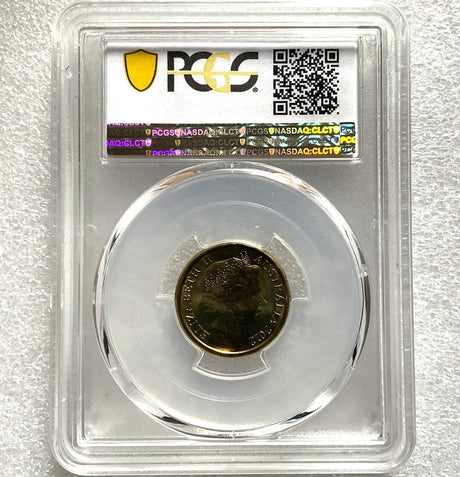 Australia 2012 $2 Remembrance Day Coloured Red Poppy PCGS MS66