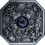 KOMSCO South Korea 2024 The Kings of Pirates 2 oz .999 Silver Antiqued Stacker Obverse