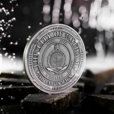 Niue Island 2024 $5 The Batman DARK KNIGHT 2 Oz .999 Silver UHR 2.7mm UV Printing
