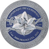 Cameroon 2023 2000 Francs CFA Valkyrie Femina Bellator 2 Oz Silver Coin 500 Made