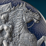 Cameroon 2023 2000 Francs CFA Valkyrie Femina Bellator 2 Oz Silver Coin 500 Made