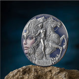 Cameroon 2023 2000 Francs CFA Valkyrie Femina Bellator 2 Oz Silver Coin 500 Made