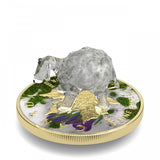Canada 2022 $5 WHITE SHEEP Murano Glass Series Maple Leaf 1 oz .9999 Colourised Silver