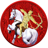 2023 Four Horsemen of the Apocalypse White Horse – Space Red 1 oz Silver Coin