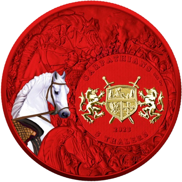 2023 Four Horsemen of the Apocalypse White Horse – Space Red 1 oz Silver Coin