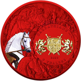 2023 Four Horsemen of the Apocalypse White Horse – Space Red 1 oz Silver Coin