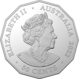 Australia 2022 50 Cent Platinum Jubilee of Queen Elizabeth II  Uncirculated Cu Ni