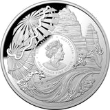 Australia 2022 $5 Beauty Rich & Rare Great Barrier Reef  Silver Coloured Proof Domed Coin