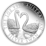 Australia 2022 $1 Australian Silver Swan 1oz .9999 Silver Proof Coin