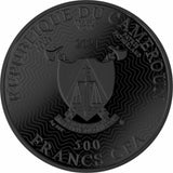 Cameroon 2021 500 Francs Silver Ruthenium Proof Coin - Solar System Series - The Sun - with Magnifying Lens Coloured