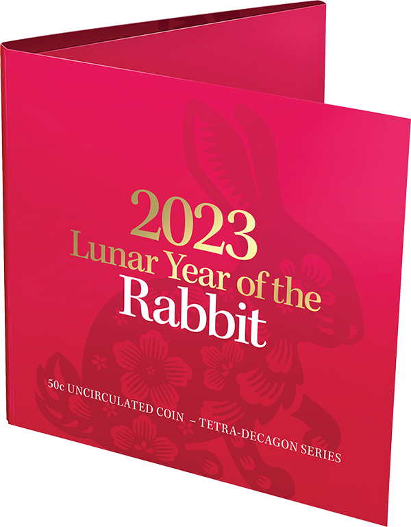 Australia 2022 50 Cent Uncirculated Lunar Year of the Rabbit
