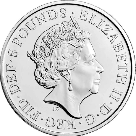 United Kingdom 2023 £5 The Royal Tudor Beasts The Yale of Beaufort Brilliant Uncirculated