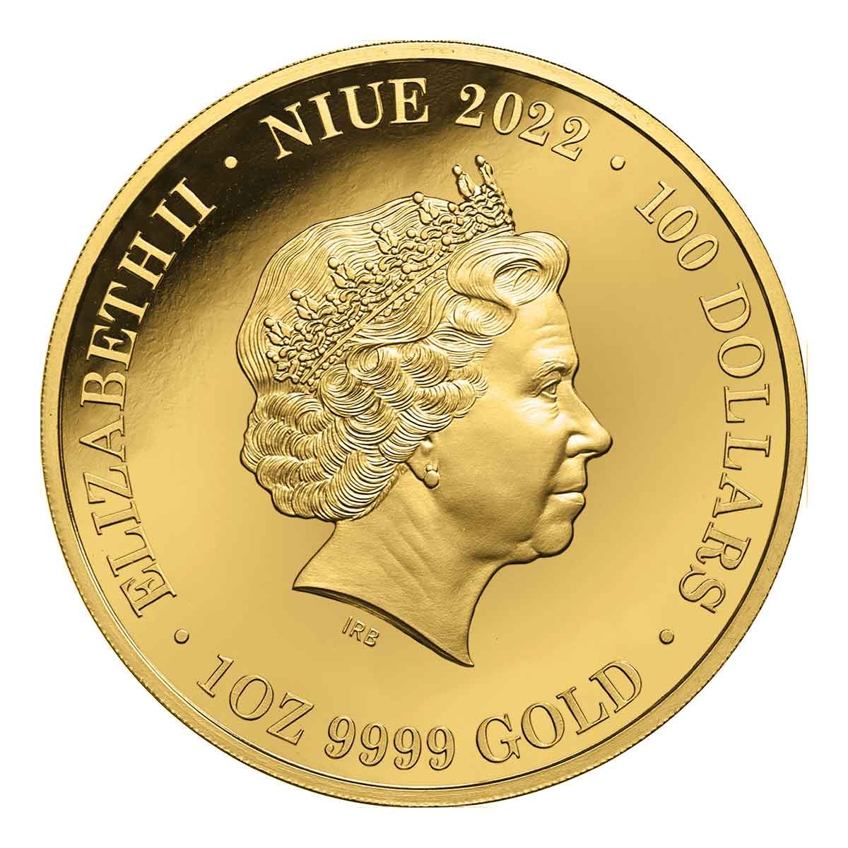 Niue 2022 $100 Australia at Night Leadbeater Possum 1oz Gold