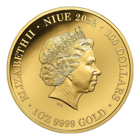 Niue 2022 $100 Australia at Night Leadbeater Possum 1oz Gold