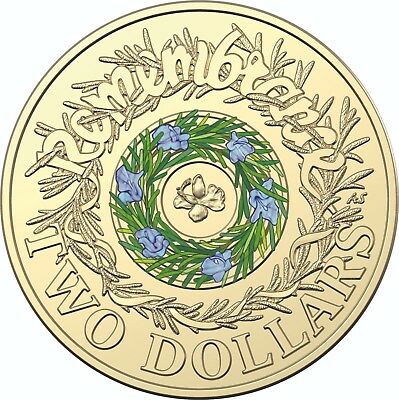Australia 2018 $2 30th Anniversary Remembrance Rosemary Uncirculated Ex Set