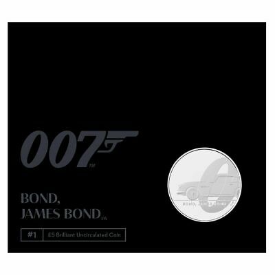 United Kingdom 2020 £5 James Bond Aston Martin BU Sealed Coin Pack