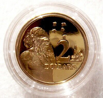 Australia 2012 $2 Uncirculated Aborigine and Southern Cross Low Mintage 5.9 million