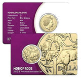 Australia 2015 $1 Uncirculated B Brisbane Mintmark Mob of Roos Limited Mintage 10,000