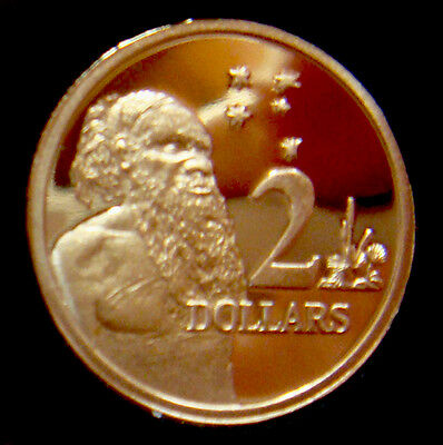 Australia 2001 $2 Proof Aborigine & Southern Cross