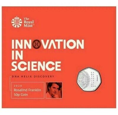 United Kingdom 2020 50p Rosalinfd Franklin - DNA The Double Helix Sealed Coin Pack