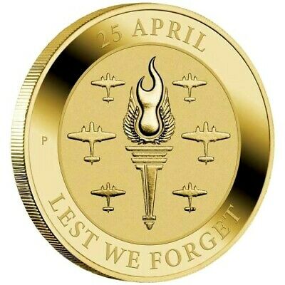 Australia 2021 $1 Uncirculated Lest We Forget Anzac Day Coin in Capsule
