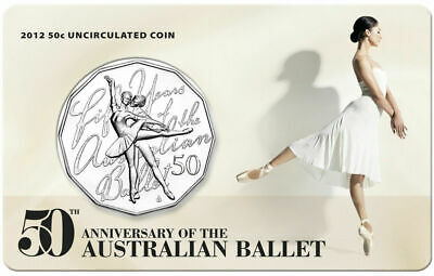 Australia 2012 50 Cent Uncirculated Carded 50th Anniversary of Ballet