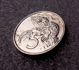 New Zealand 1978 5 Cent Uncirculated Lizard