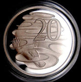 Australia 1991 20 Cent Silver Proof Platypus