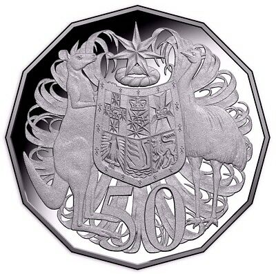 Australia 2018 50 Cent Proof Coat of Arms