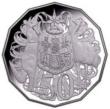 Australia 2018 50 Cent Proof Coat of Arms