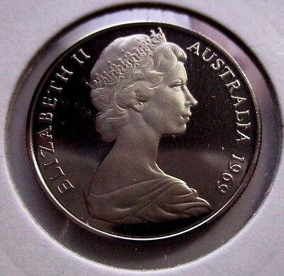 Australia 1969 10 Cent Proof Lyrebird