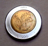San Marino 1983 500 Lire Uncirculated Bi-Metal