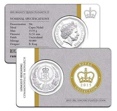 Australia 2015 50 Cent Longest-Reigning Commonwealth Monarch Coin Pack