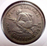 New Zealand 1950 1 Shilling EF Extra Fine