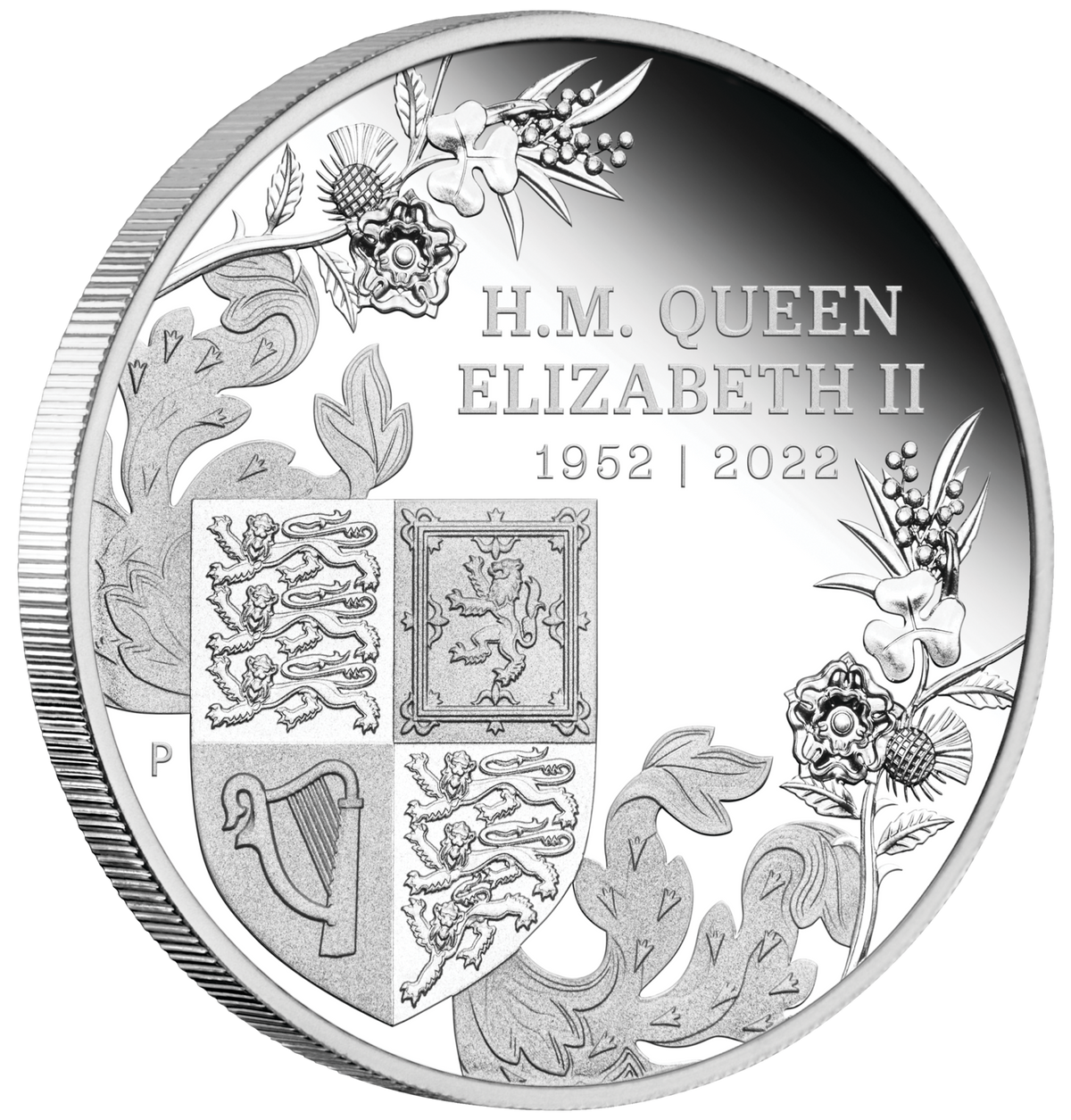 Australia 2022 $1 Queen Elizabeth II's Platinum Jubilee 1oz Silver Proof Coin Perth Mint