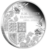 Australia 2022 $1 Queen Elizabeth II's Platinum Jubilee 1oz Silver Proof Coin Perth Mint