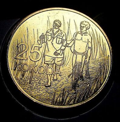 Australia 2016 25 Cent Uncirculated - Kokoda - ANZAC - Nordic Gold