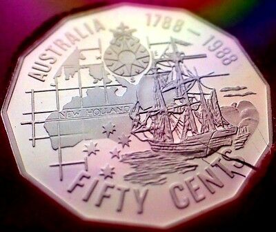 Australia 1988 50 Cent Proof Bicentenary Tall Ships
