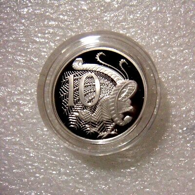Australia 1991 10 Cent Silver Proof Lyrebird