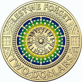 Australia 2018 $2 Coloured Uncirculated 30th Anniversary ANZAC