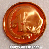 Australia 1987 1 Cent Proof Feather Tail Glider
