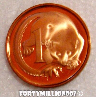 Australia 1982 1 Cent Proof Feather Tailed Glider