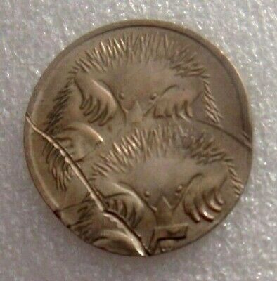 Australia 1975 5 Cent Error Double Strike Uncirculated Twin Echidna