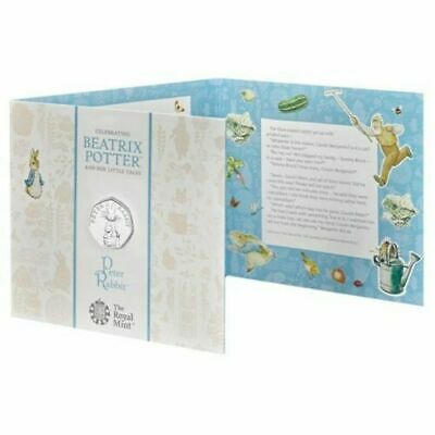 United Kingdom 2019 50p Beatrix Potter Peter Rabbit BU Sealed Coin Pack