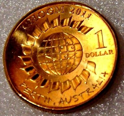 Australia 2011 $1 Perth CHOGM  Uncirculated ex Royal Australian Mint Roll