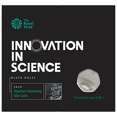 United Kingdom 2019 50p Celebrating the Life of Stephen Hawking BU Coin Pack