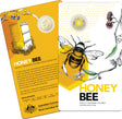 Australia 2022 $2 C Mintmark Honey Bee Uncirculated Carded Coin Back and Front of Card