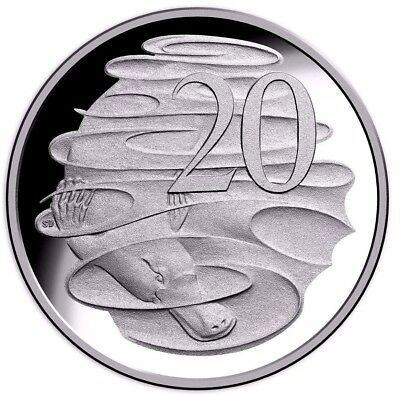 Australia 2020 20 Cent Proof  The 6th Portrait JC Effigy Era Jody Clark Platypus