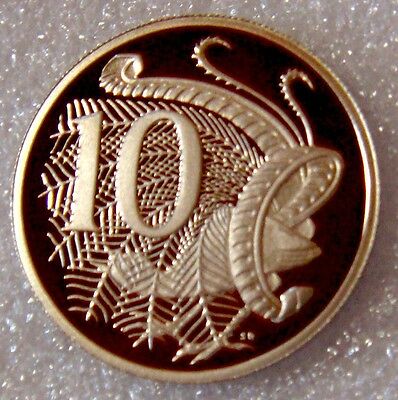 Australia 1975 10 Cent Proof Lyrebird